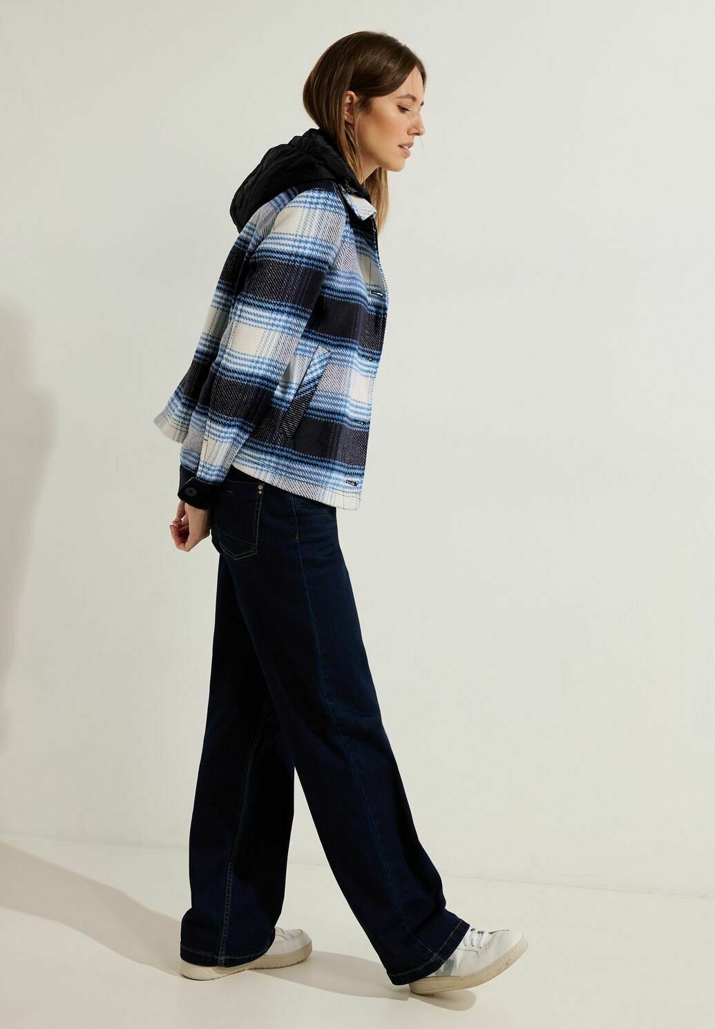 Karo jacke blau Clearance